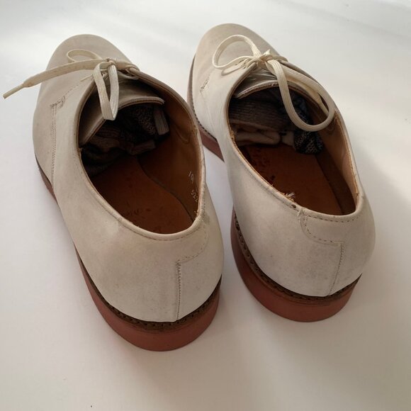Allen Edmonds white bucks (Suede?) men's shoes, size 10-1/2 - Picture 4 of 12